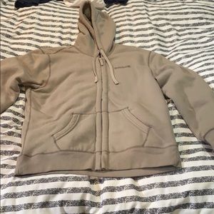 fuzzy timberland zip up